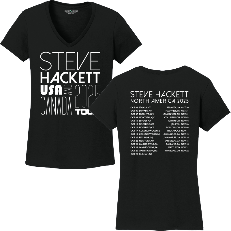 Ladies North America 2025 T-Shirt with Tour Dates 