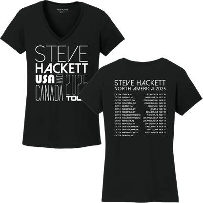 Ladies North America 2025 T-Shirt with Tour Dates 