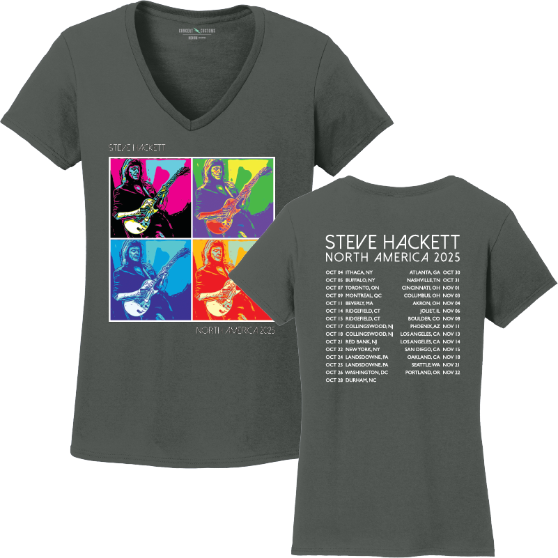 Ladies Warhol Inspired T-Shirt with Tour Dates 