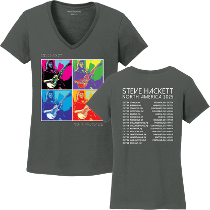 Ladies Warhol Inspired T-Shirt with Tour Dates 