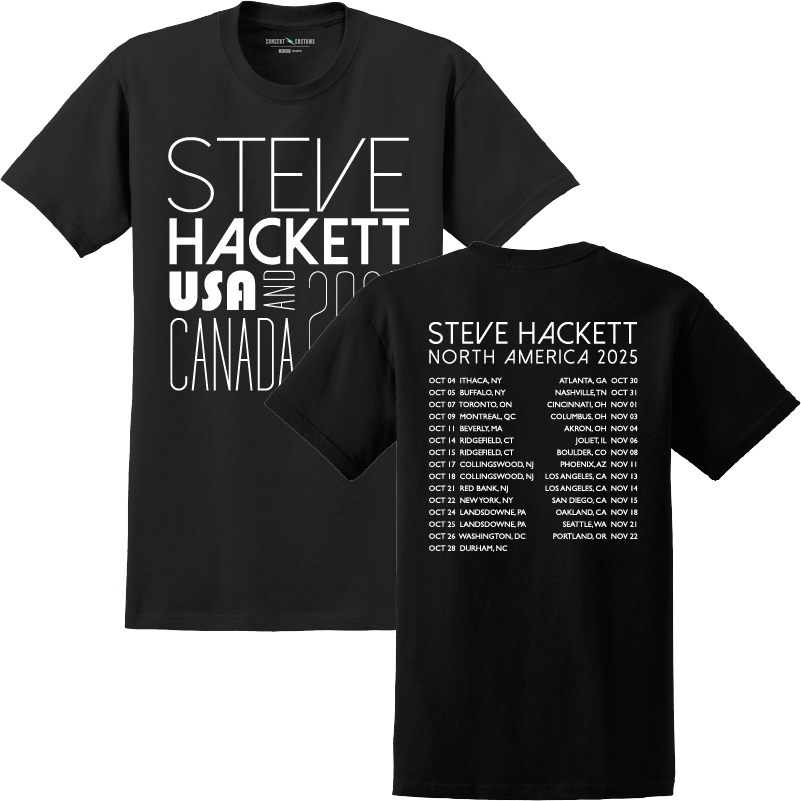 North America Tour 2025 T-Shirt with Tour Dates 