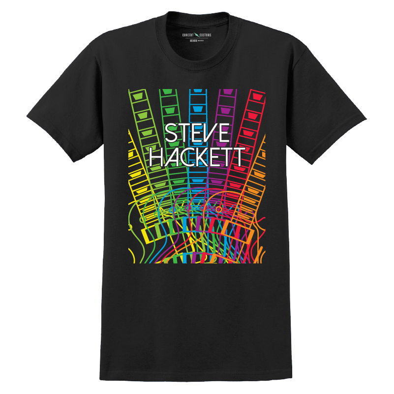 Rainbow Fretboard Logo T-Shirt with Tour Dates
